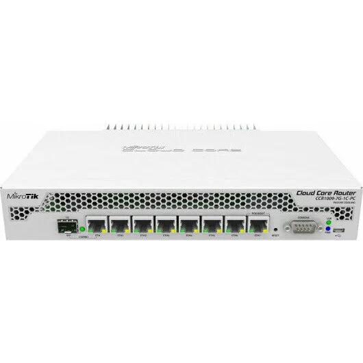 Маршрутизатор MikroTik Cloud Core Router 1009-7G-1C-PC (CCR1009-7G-1C-PC)