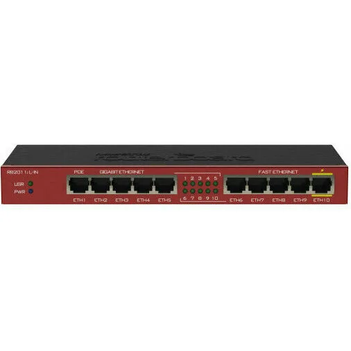 Маршрутизатор MikroTik RouterBOARD 2011iL (RB2011iL-IN) Маршрутизатор MikroTik RouterBOARD 2011iL (RB2011iL-IN)
