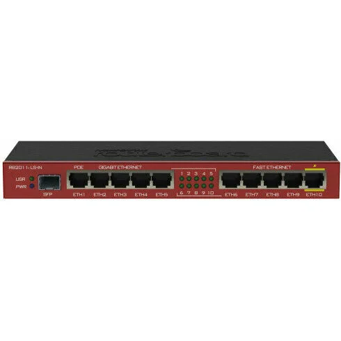 Маршрутизатор MikroTik RouterBOARD 2011iLS (RB2011iLS-IN) Маршрутизатор MikroTik RouterBOARD 2011iLS (RB2011iLS-IN)