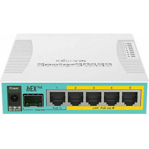 Маршрутизатор MikroTik hEX PoE (RB960PGS) Маршрутизатор MikroTik hEX PoE (RB960PGS)
