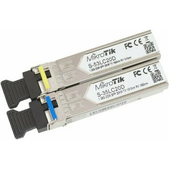 Оптические SFP модули MikroTik S-3553LC20D Оптические SFP модули MikroTik S-3553LC20D