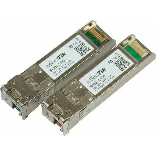 Оптические SFP+ модули MikroTik S+2332LC10D