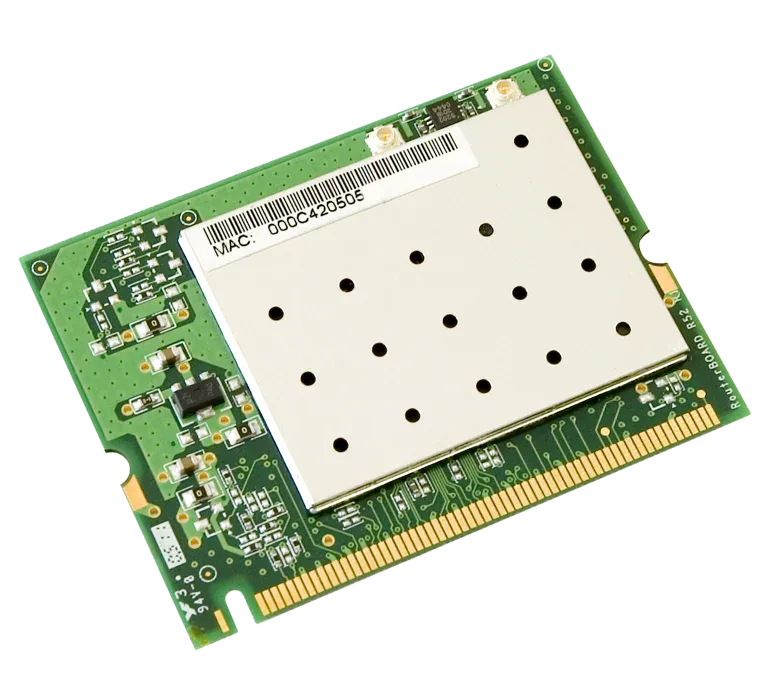 Беспроводная карта Mikrotik R52 802.11a/b/g, 2GHz и 5GHz, два U.fl разъёма Беспроводная карта Mikrotik R52 802.11a/b/g, 2GHz и 5GHz, два U.fl разъёма