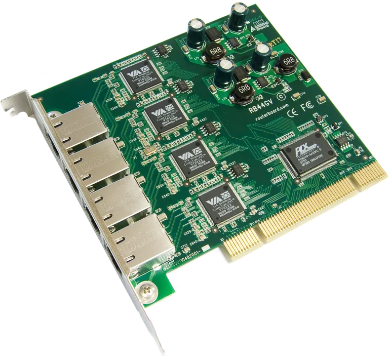 Сетевая карта Mikrotik RB44GV ING44V 4xGigabit Ethernet, PCI, VIA VT6122 Сетевая карта Mikrotik RB44GV ING44V 4xGigabit Ethernet, PCI, VIA VT6122