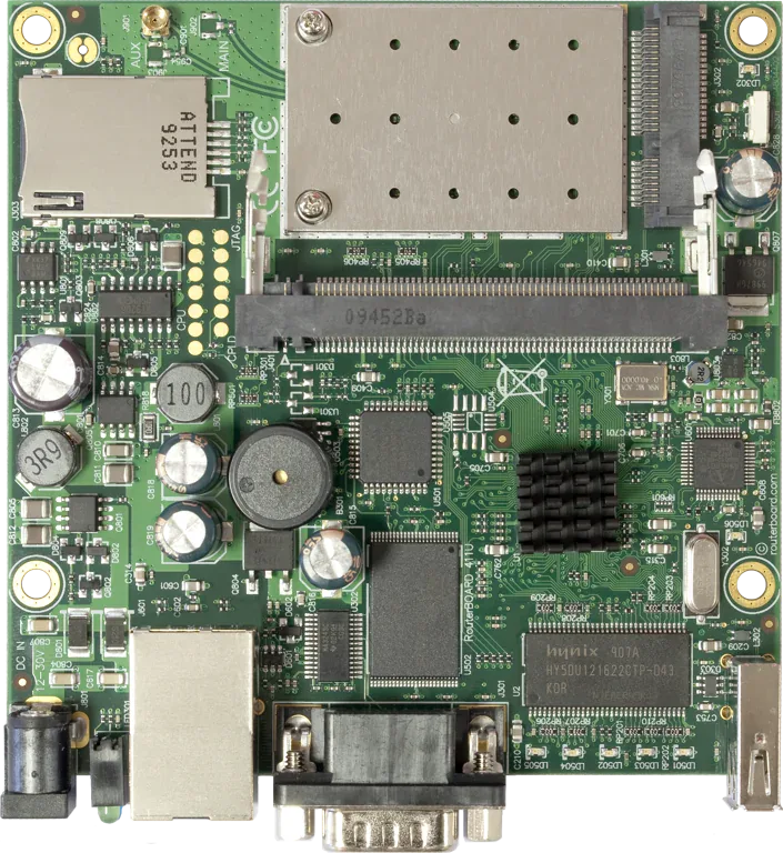 Маршрутизаторная плата Mikrotik RB411UAHR 1xFast Ethernet, Wi-Fi, AR7161 Маршрутизаторная плата Mikrotik RB411UAHR 1xFast Ethernet, Wi-Fi, AR7161