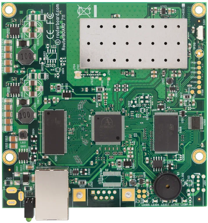 Маршрутизаторная плата Mikrotik RB711-5Hn-U 1xFast Ethernet, Wi-Fi, Atheros AR7240 Маршрутизаторная плата Mikrotik RB711-5Hn-U 1xFast Ethernet, Wi-Fi, Atheros AR7240