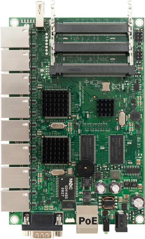 Маршрутизаторная плата Mikrotik RB493G 9xGigabit Ethernet, AR7161, 256 MB RAM Маршрутизаторная плата Mikrotik RB493G 9xGigabit Ethernet, AR7161, 256 MB RAM