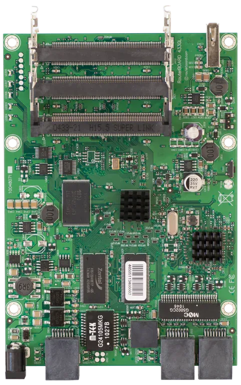 Маршрутизаторная плата Mikrotik RB433GL 3xGigabit Ethernet, AR7161, 128 MB RAM Маршрутизаторная плата Mikrotik RB433GL 3xGigabit Ethernet, AR7161, 128 MB RAM