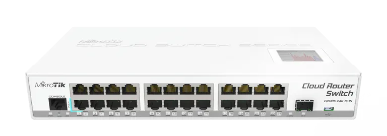 Коммутатор Mikrotik CRS125-24G-1S-IN 24xGigabit Ethernet, 1xSFP, AR9344 Коммутатор Mikrotik CRS125-24G-1S-IN 24xGigabit Ethernet, 1xSFP, AR9344