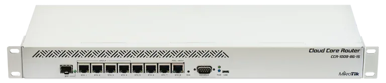 Маршрутизатор Mikrotik CCR1009-8G-1S 8xGigabit Ethernet, 1xSFP, TLR4-00980CG-10CE Маршрутизатор Mikrotik CCR1009-8G-1S 8xGigabit Ethernet, 1xSFP, TLR4-00980CG-10CE