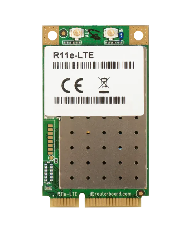 Сотовый модем Mikrotik R11e-LTE LTE Cat4, IPIP00, 2x uFL Сотовый модем Mikrotik R11e-LTE LTE Cat4, IPIP00, 2x uFL