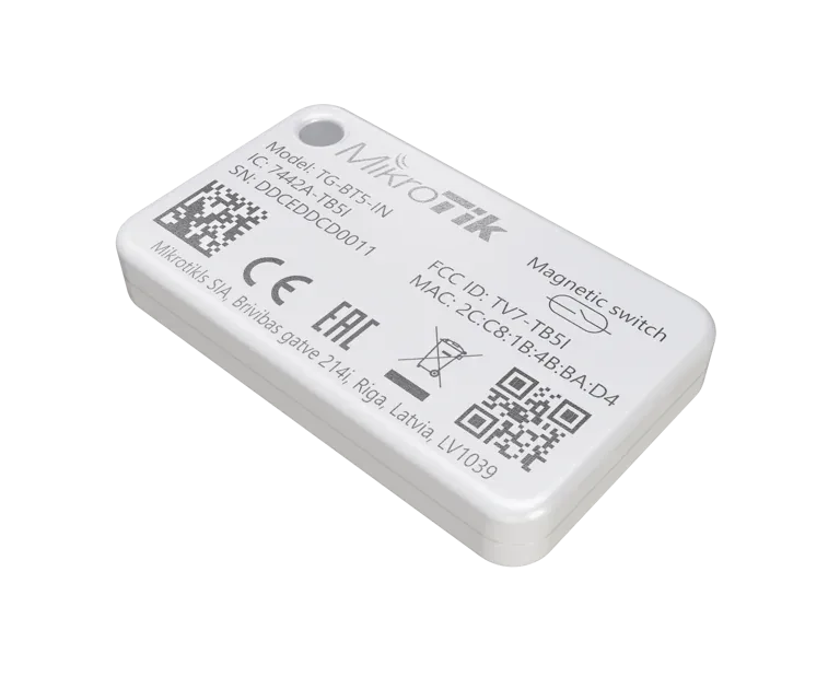 IoT-метка Mikrotik TG-BT5-IN Bluetooth 5.2, IP54, 352 KB IoT-метка Mikrotik TG-BT5-IN Bluetooth 5.2, IP54, 352 KB