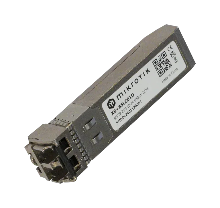 Оптический трансивер Mikrotik XS+85LC01D 100m, Dual LC UPC, 1G / 10G / 25G Оптический трансивер Mikrotik XS+85LC01D 100m, Dual LC UPC, 1G / 10G / 25G