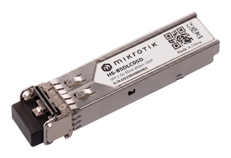 Оптический трансивер Mikrotik HS-85DLC05D До 550 m, SFP, Duplex LC разъём Оптический трансивер Mikrotik HS-85DLC05D До 550 m, SFP, Duplex LC разъём