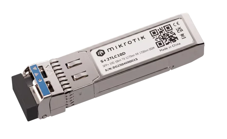 Оптический трансивер Mikrotik S+2733LC10D До 10 km, SFP+, Simplex LC разъём Оптический трансивер Mikrotik S+2733LC10D До 10 km, SFP+, Simplex LC разъём
