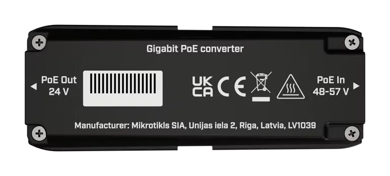 PoE-преобразователь Mikrotik GPOE-CON-mini 2x2.5G, 1xGigabit Ethernet, 24V PoE-преобразователь Mikrotik GPOE-CON-mini 2x2.5G, 1xGigabit Ethernet, 24V